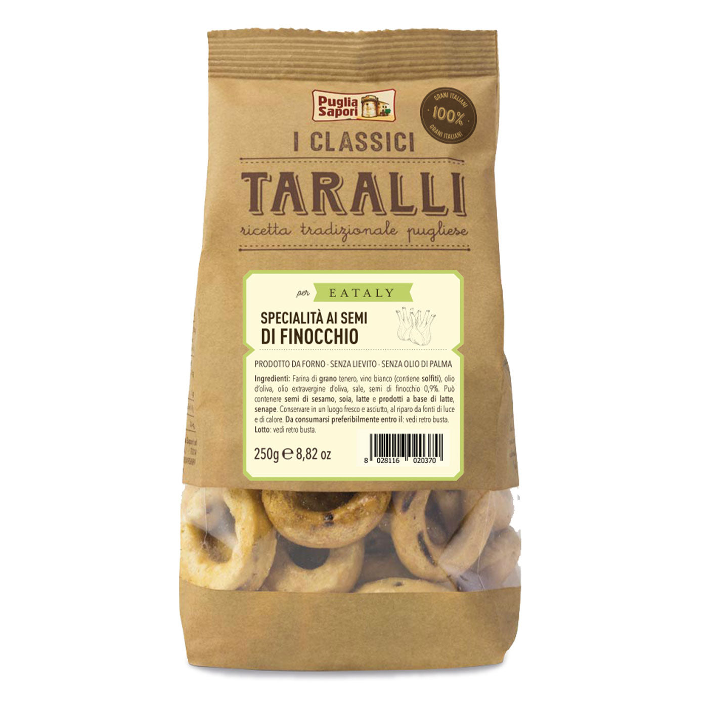 TARALLI FENOUIL 250G