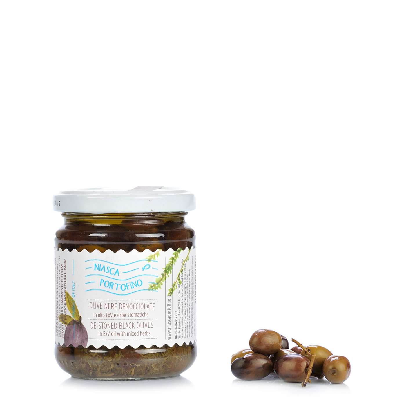 OLIVES DÉNOYAUTÉES AUX HERBES AROMATIQUES 180G