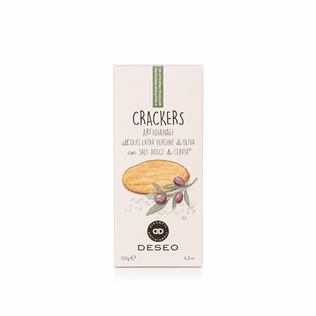 Crackers à l'huile d'olive et sel de Cervia