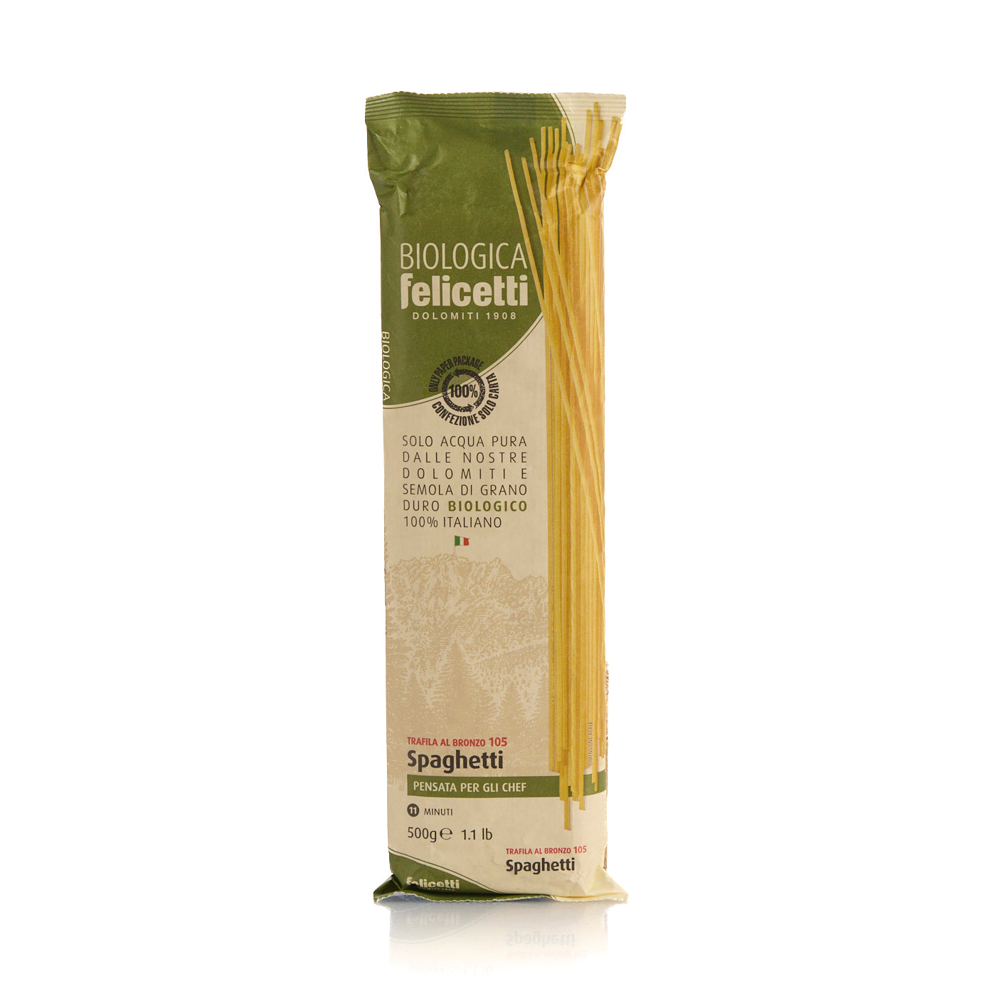 Linguine biologiques trafilées au bronze 500g