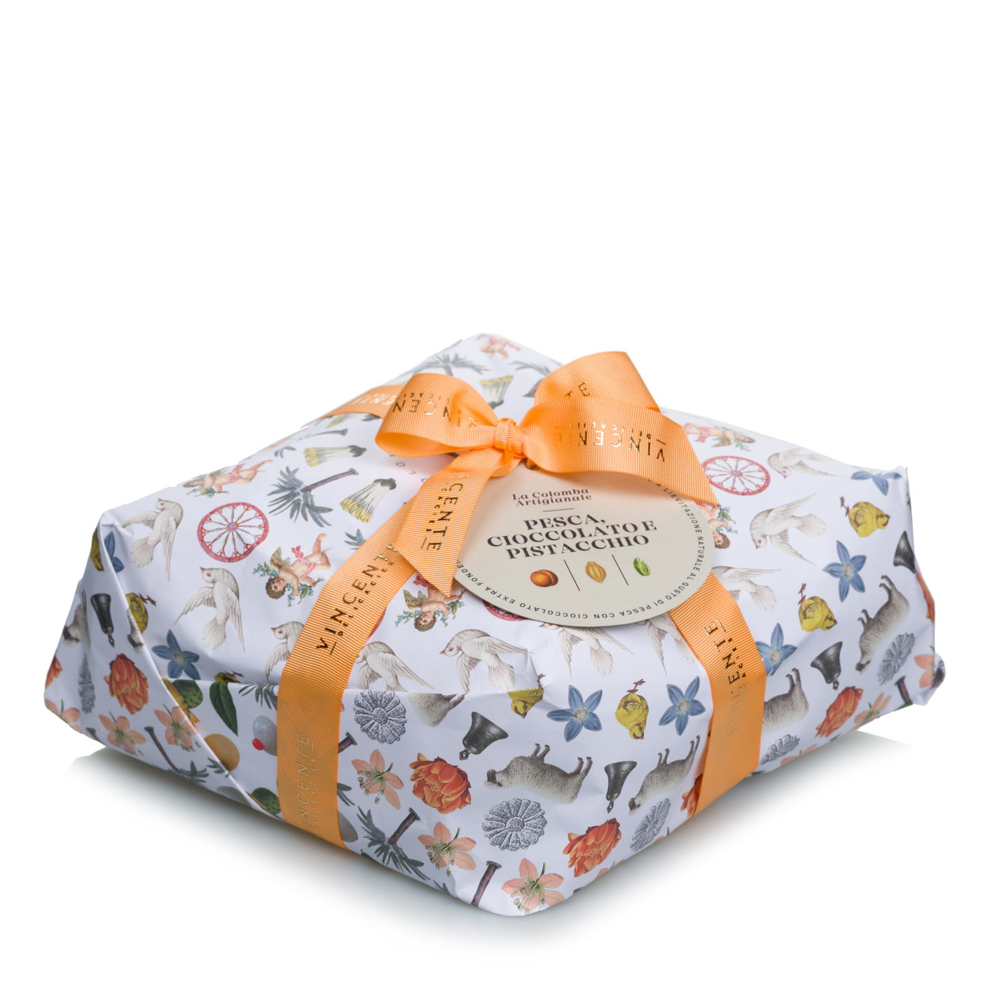 Colomba pêche, pistache et chocolat 750g
