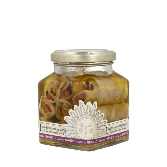 Aubergines roulées à l'huile d'olive 260g